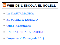 Canal RSS de l'escola el Solell